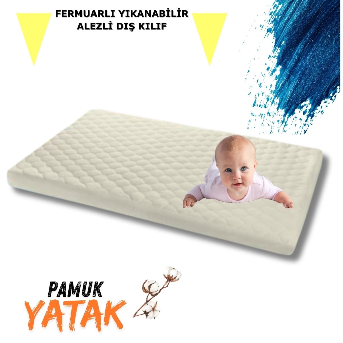 VaVbaby%20Alezli%20Sünger%20Oyun%20Parkı%20Yatağı%2070x110%20cm